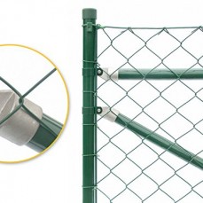 Maschendrahtzaun Komplettset 50m / 125 cm hoch Alles für Garten