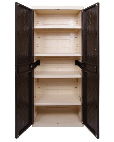 Kunststoffschrank Rattan XL - Alles für Garten