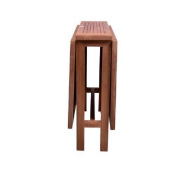 DIVERO GL05527 Klapptisch Balkontisch Gartentisch Esstisch Holz Teak