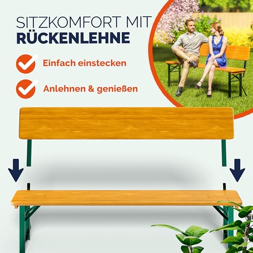 CASARIA Bierzeltgarnitur mit Lehne 170 cm