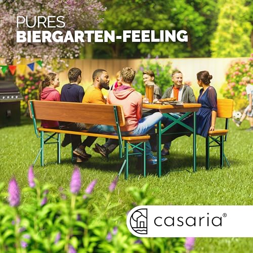 CASARIA Bierzeltgarnitur mit Lehne 170 cm