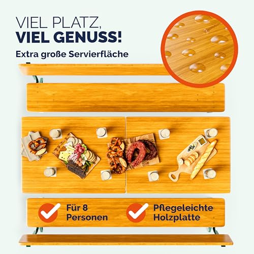 CASARIA Bierzeltgarnitur mit Lehne 170 cm