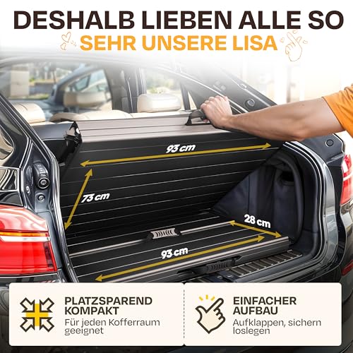 Ondis24 Biertischgarnitur Lisa Campingtisch 2X Bierbank 1x Biertisch Sitzbank klappbar Bierzeltgarnitur 3tlg. einfach transportabel mit Tragetasche (Anthrazit, XL)